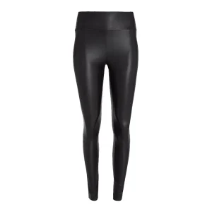 LEGGING ANKLE CUIR NOIR