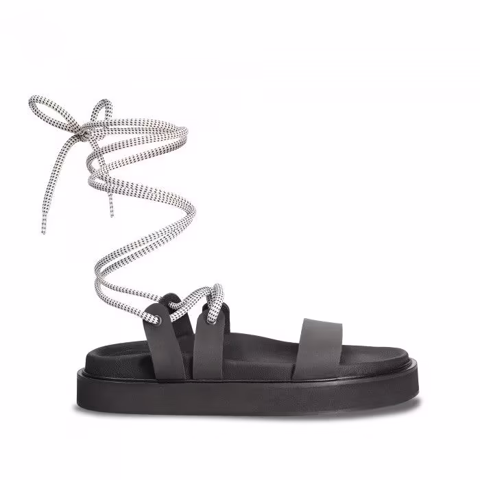 Sandales confortables pour femme Acacia Black de Nae : Alliez Fraîcheur, Confort et Éthique à Chaque Pas