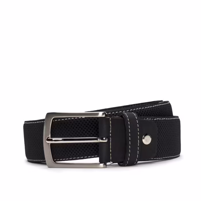 BeltCanet Black : Ceinture Noire Vegan pour Homme alliant Élégance et Éthique