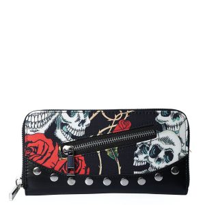 Porte feuille Rose squelette