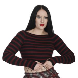 JP57124 Frances Jumper red/black