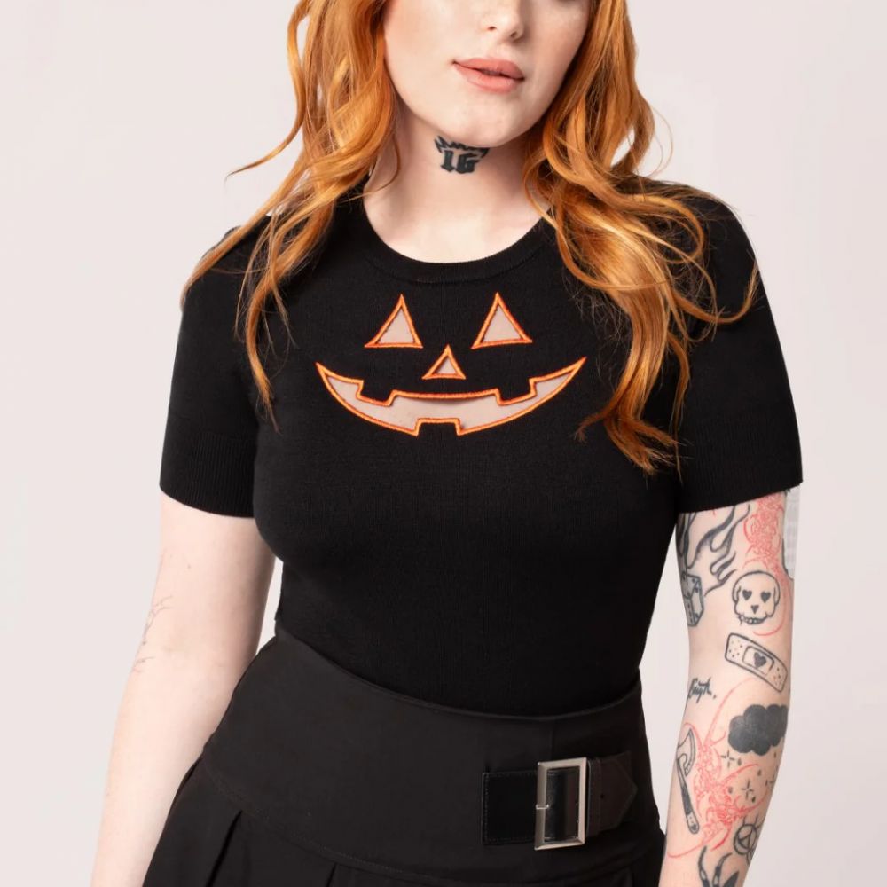H60322 Jack-O-Lantern Top – Image 2