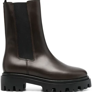 BOTTINES CHELSEA CUIR MARRON