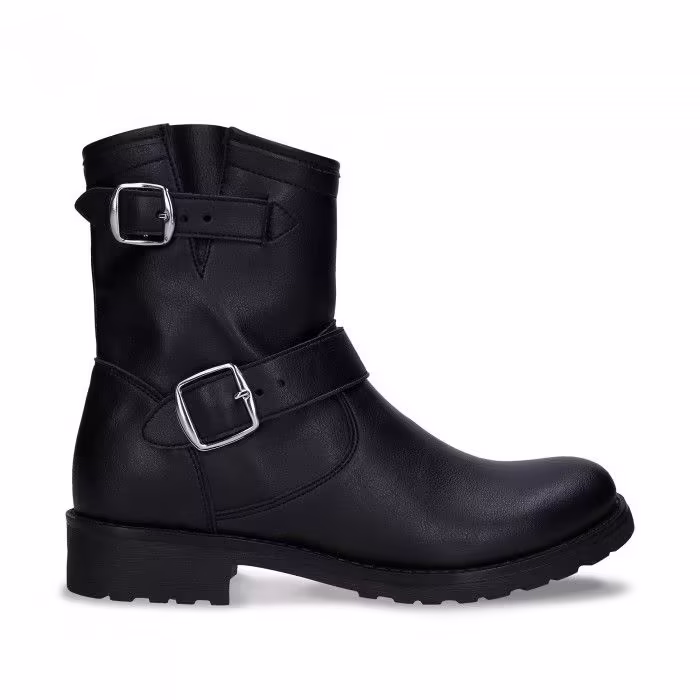 Bottes style motard femme Odet Black de Nae : Affirmez votre audace avec une conscience tranquille