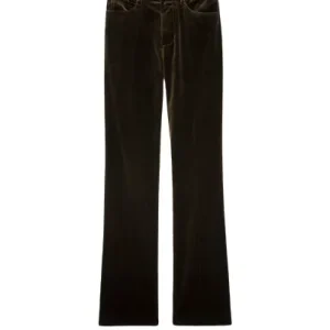 PANTALON PISTOL VELOURS KAKI