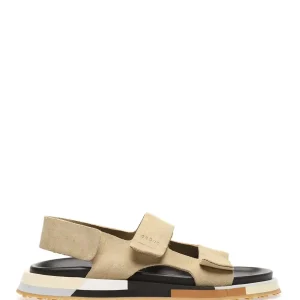 SANDALES ATELIER CUIR SUEDE ECRU