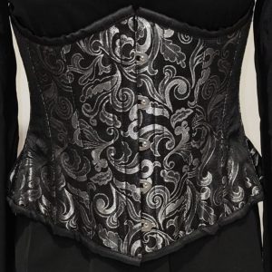 Serre-taille Noir et Argenté Grunge Boutik